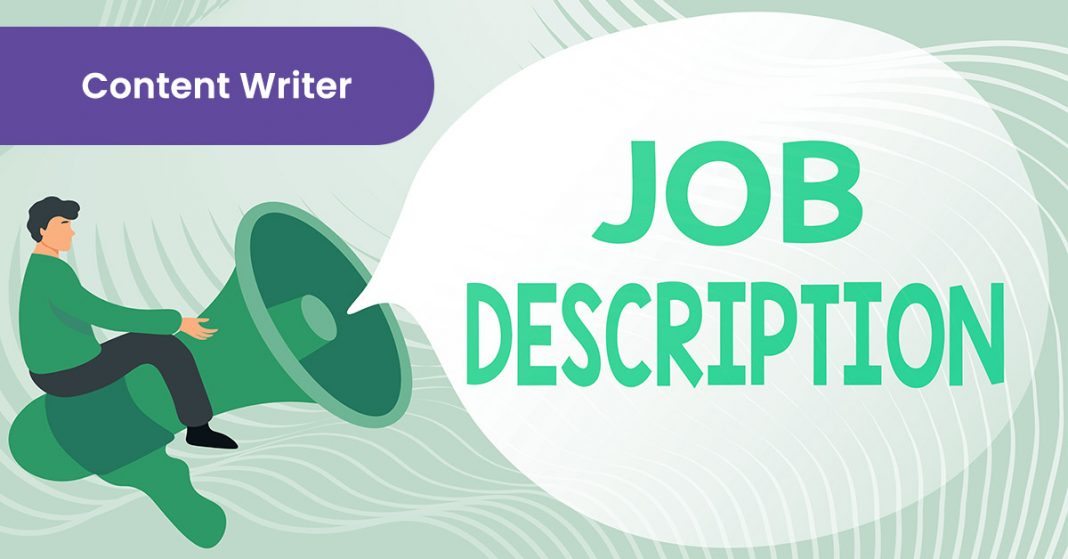 Content Writer job description