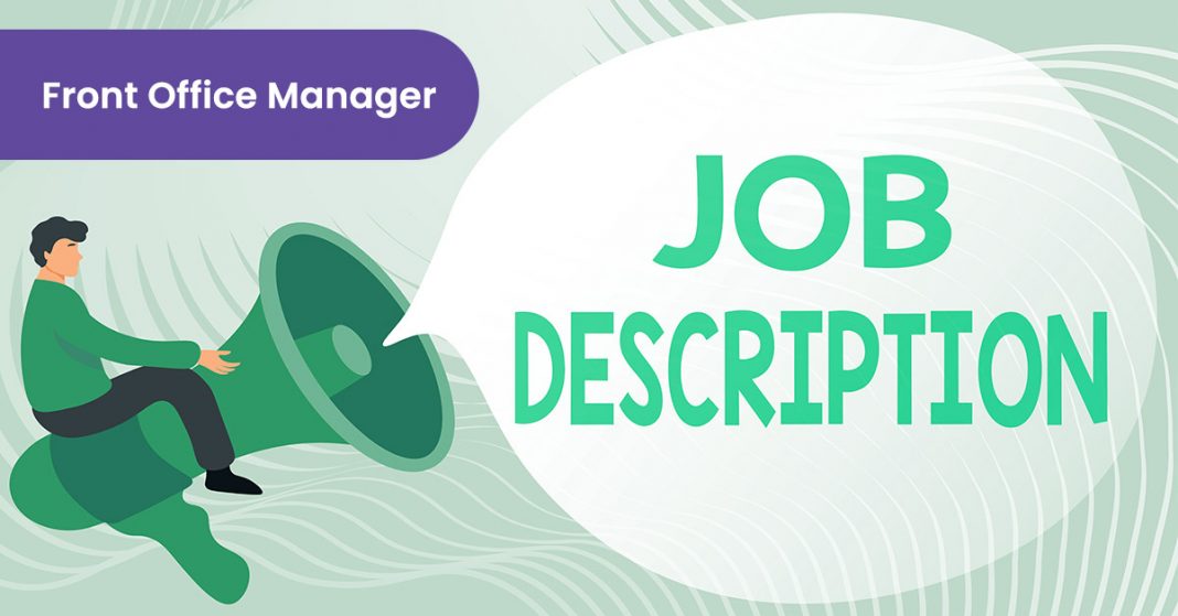 Front Office Manager job description