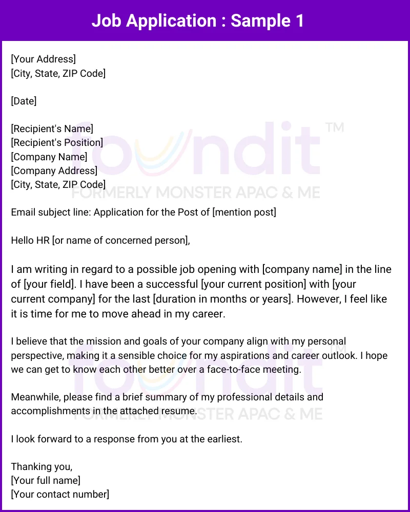 Effective Cover Letter Samples for Job Application