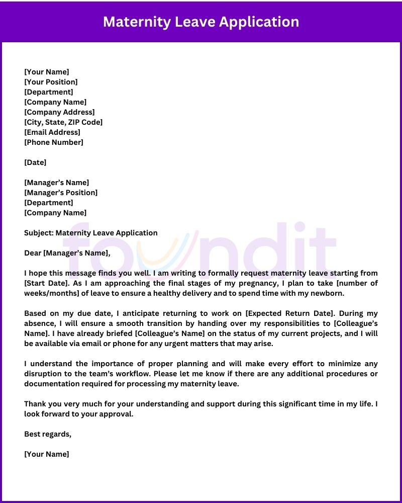 application letter for office leave